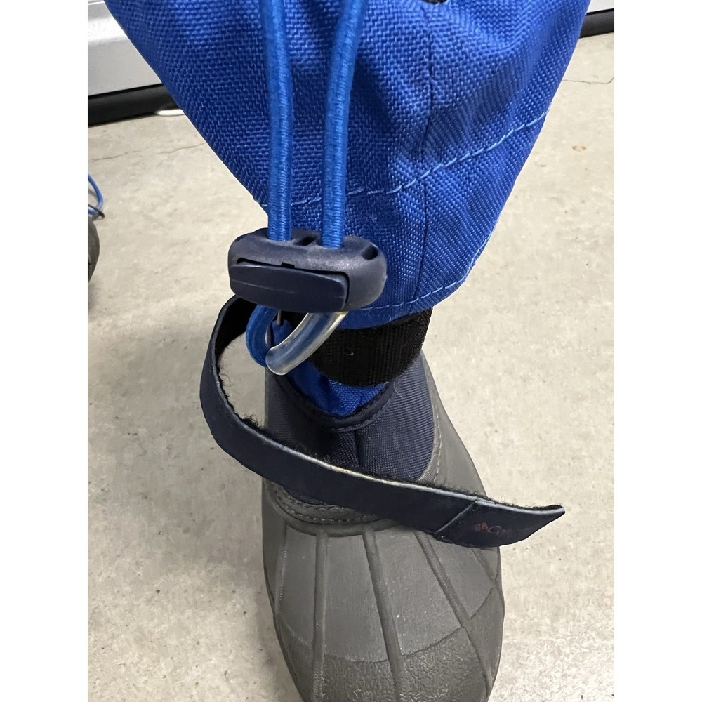 Columbia Snow Boots Powderbug Plus II Waterproof Winter Blue Boys Youth Size 3 - Picture 5 of 7